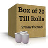 20 Thermal Receipt Rolls (57x40mm) - 3245