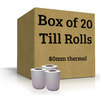 10 x 20 Thermal Receipt Rolls (80mm x 70mm) - 4033