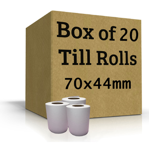 20 Thermal Receipt Rolls (70x44mm)