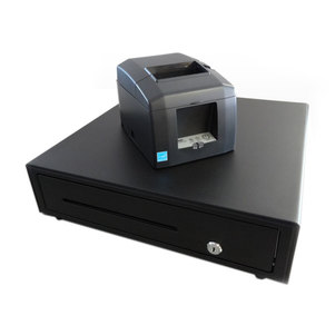 Star TSP654IIBI Printer Cash Drawer Bundle